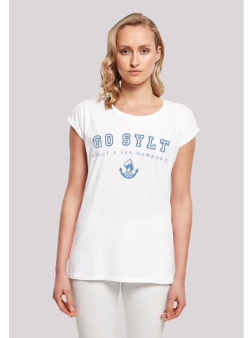 F4NT4STIC T-Shirt Go Sylt Knut & Jan Hamburg in weiß