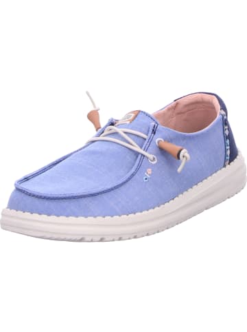 Hey Dude Slipper Wendy Chambray Boho in blau