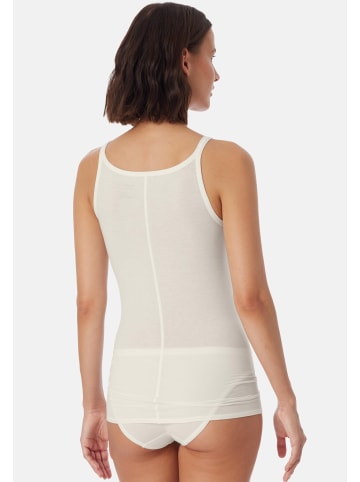 Schiesser Spaghetti Top Personal Fit in Schwarz / creme