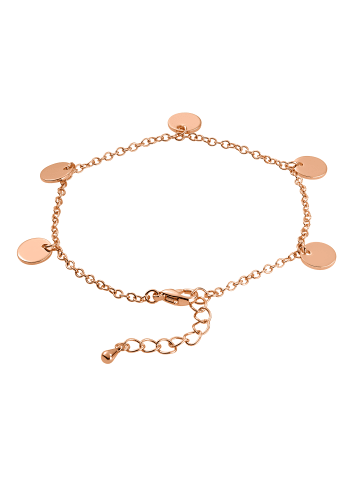 Steel_Art Armband Armband mit Kreiselementen poliert in rosegoldfarben