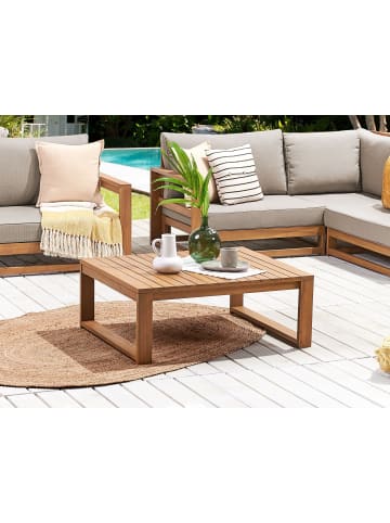 Beliani Gartentisch TIMOR in Braun - (W) 75 x (H) 35 x (L) 90 cm