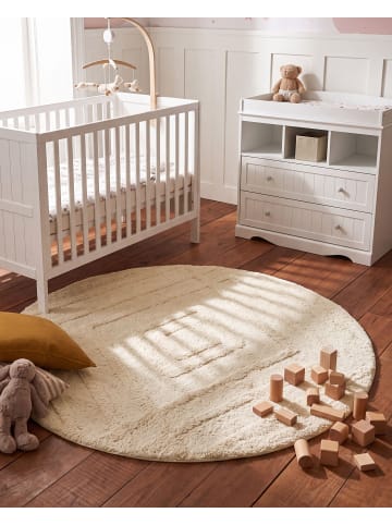 Kinderteppich TURTUK  in Beige - (W) 120 x (L) 120 cm