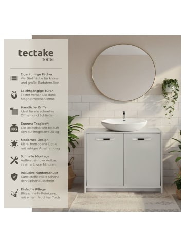 tectake Badezimmerschrank Katalina, geräumig, Belastbarkeit 20 kg