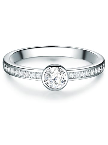 Trilani Ring Sterling Silber Zirkonia in silber