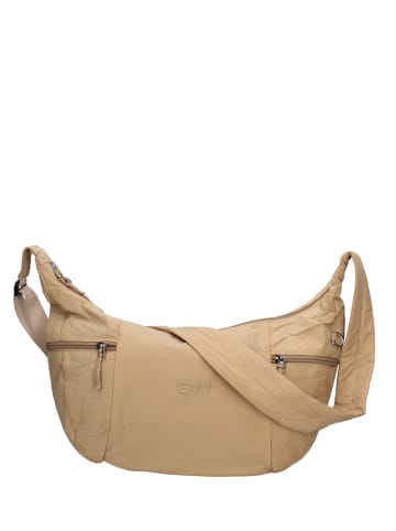 GianMarco Venturi Schultertasche in ALMOND BROWN