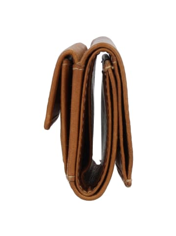 Greenburry Tornado Geldbörse RFID Schutz Leder 9.5 cm in peanut brown