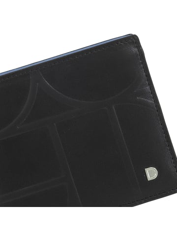 DuDu Up Geldbörse Leder 12.5 cm in black-pastel blue