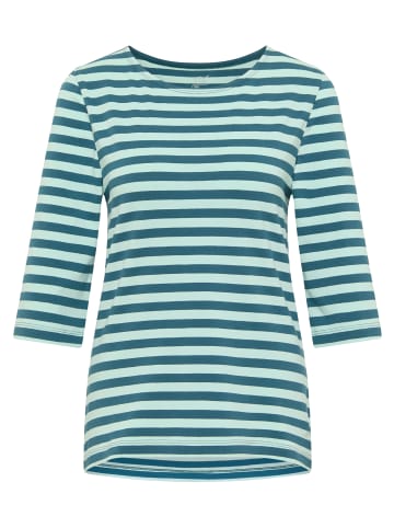 Joy Sportswear 3/4 Arm-Shirt MALINA in deep teal stripes