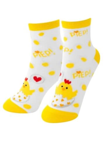 Sheepworld Nonbook - Zaubersocken Kind Motiv "Piep. Piep. Piep."