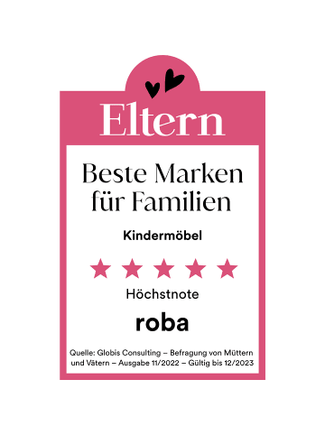 roba Wandgarderobe Weiß mit Ablage & 5 Haken fürs Kinderzimmer