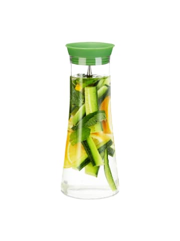 relaxdays 4x Glaskaraffe in Klar - 1 l