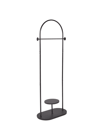 Beliani Kleiderständer HARDIN in Schwarz - (W) 60 x (H) 174 x (L) 33 cm