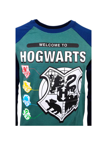 Harry Potter Langarmshirt Harry Potter Hogwarts in Grün