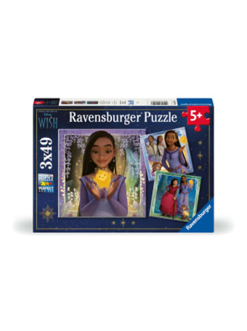 Ravensburger Verlag GmbH Spiel - Kinderpuzzle 3x49 Teile - Disney Wish - Asha's Wunsch