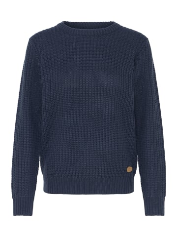 Oxmo Strickpullover OXEDNA ONECK in Blau