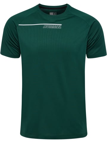 Hummel Hummel T-Shirt Hmlcourt Paddeltennis Herren Atmungsaktiv Leichte Design Schnelltrocknend in RAIN FOREST