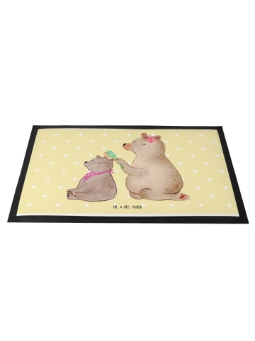 Mr. & Mrs. Panda Türmatte Bär Kind ohne Spruch in Gelb Pastell