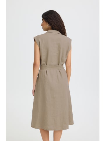 ICHI Freizeitkleid IHLINNO Loose fit in TIMBER WOLF