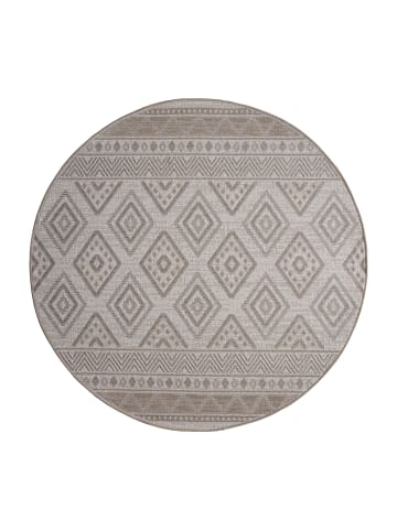 KADIMA DESIGN Teppich Kurzflor Rauten Wohnzimmer in Beige