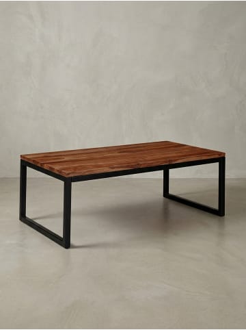 KADIMA DESIGN Couchtisch | Sheesham/Metall, 110x60x40cm, Industrial