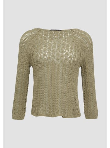 QS Strickpullover in 7854_tannengrün