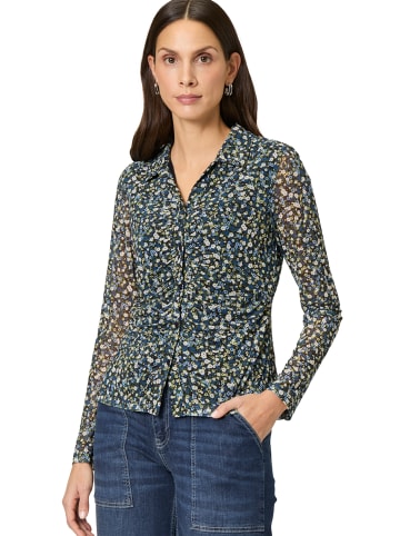 Zero  Langarmshirt mit Knopfleiste in BlackBlue