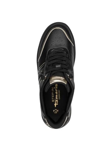 Tamaris WIDE FIT Sneaker in BLACK/GOLD