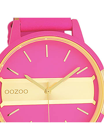 Oozoo Analog-Armbanduhr Oozoo Timepieces pink groß (ca. 42mm)