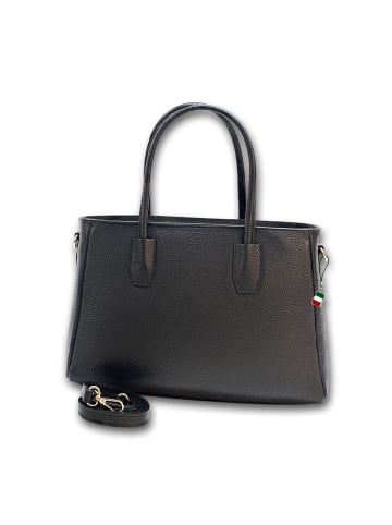 Florence Leder Schultertasche Florence Tasche schwarz ca. 35cm