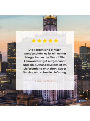 MuchoWow Leinwand bilder Erleuchtete Stadt (BxH)