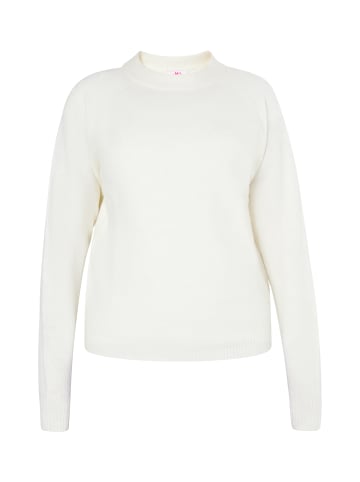 myMo Damen Strickpullover in Weiss