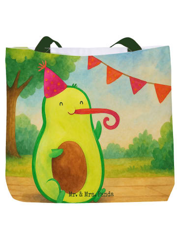 Mr. & Mrs. Panda Shopper Avocado Geburtstag Design ohne Spruch in Weiß