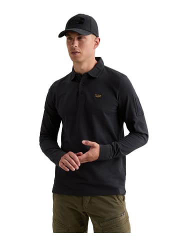 PME Legend Poloshirt LONG SLEEVE POLO AMERICAN CLASSIC in Blau