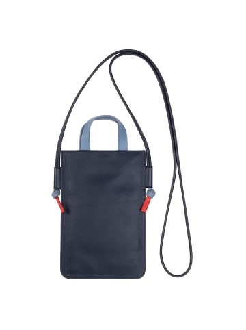 DuDu Faro Handytasche Leder 13 cm in navy