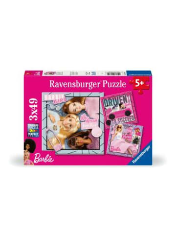 Ravensburger Verlag GmbH Spiel - Kinderpuzzle 3x49 Teile - Barbie - Inspiriere die Welt!