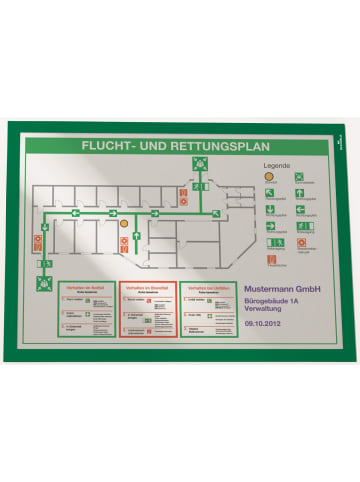 Durable Magnetrahmen Duraframe selbstklebend A3 grün Packung mit 2 Stück