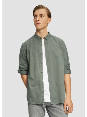 QS Hemd in 7380_dunkles salbeigrün