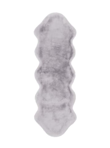 Hochflor Teppich Robert Double Sheepskin 325 in Graublau