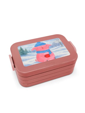 Mr. & Mrs. Panda Snackbox Schweinchen Glühwein Design ohne Spruch in Rot Pastell