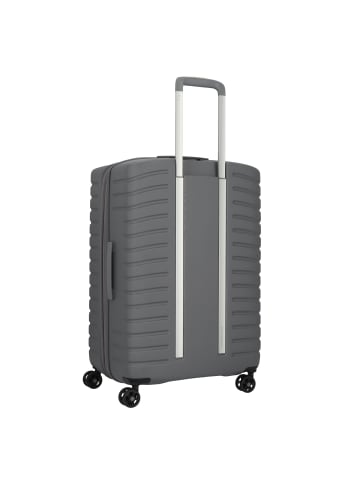 Mandarina Duck Flyduck 4 Rollen Trolley 69 cm mit Dehnfalte in smoked pearl