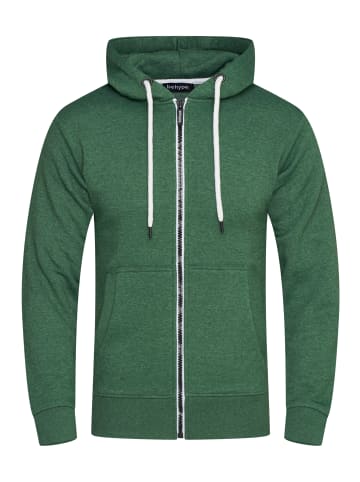 behype Sweatjacke - BHSADAO Hoodie Weicher Kapuzenpullover Sweatshirt in Grün