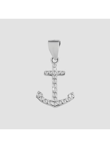 Adeliás Damen Anhänger aus 925 Silber mit Zirkonia in silber
