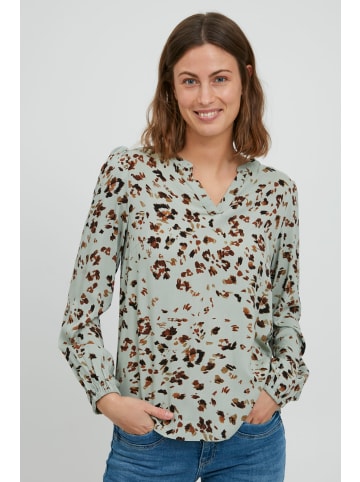 Fransa Langarmbluse FRESIDA 3 Blouse - 20610201  Langarmbluse mit V-Ausschnitt in Grün
