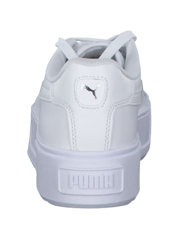 Puma Schnürschuhe in white/white/silver