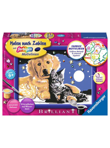 Ravensburger Malprodukte Funkelnder Sternenhimmel Malen nach Zahlen Kinder 9-99 Jahre in bunt