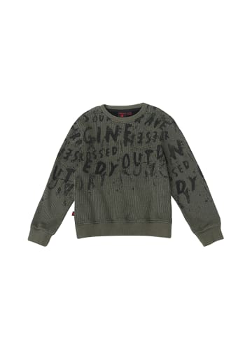 KOROSHI Kinder-Sweatshirt mit Rundhalsausschnitt in khaki