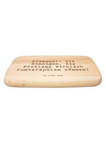 Mr. & Mrs. Panda Holzbrett Spruch Klempner Experten mit Spruch in Transparent