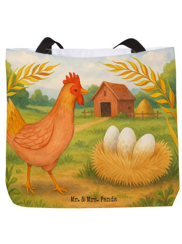 Mr. & Mrs. Panda Einkaufstasche Huhn Stolz Design ohne Spruch in Weiß