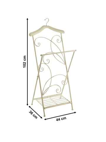kobolo Garderobenständer VALETVINMET in Weiß