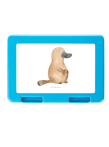 Mr. & Mrs. Panda Aufbewahrungsbox Schnabeltier Mut ohne Spruch in Weiß